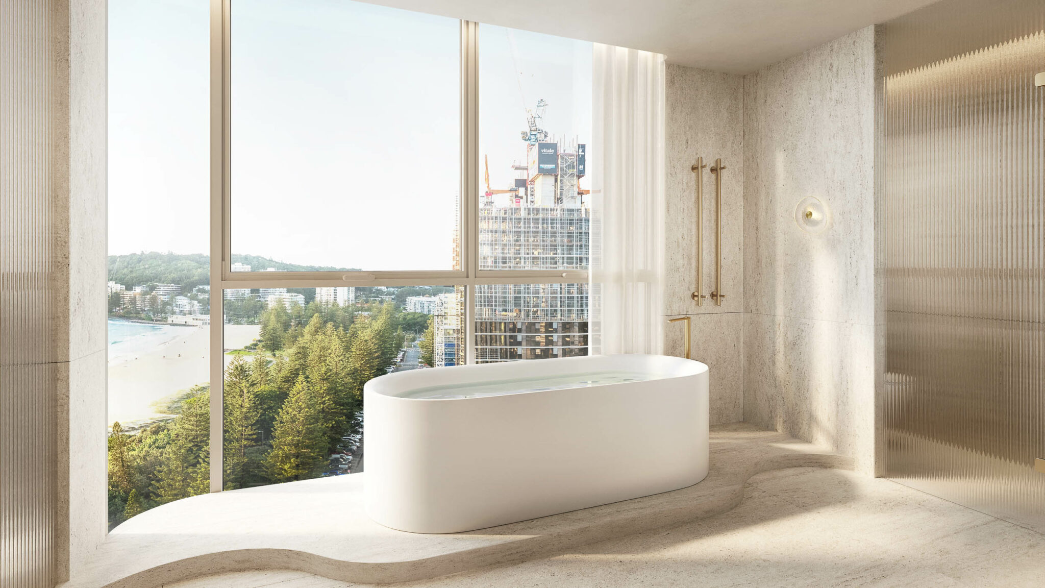 Bathroom with a view designed by Sici